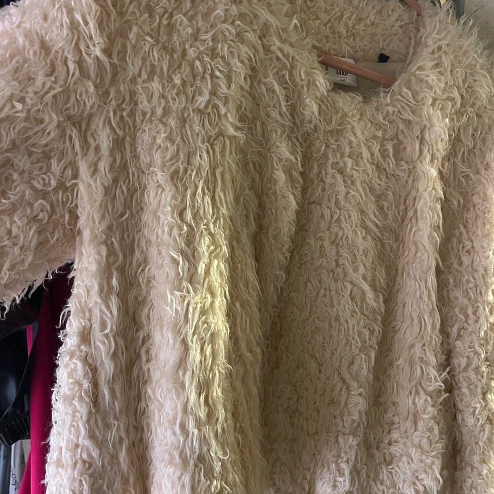 Cream Faux Fur jacket